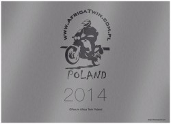 Kalendarz Africa Twin Forum Poland 2014, okładka