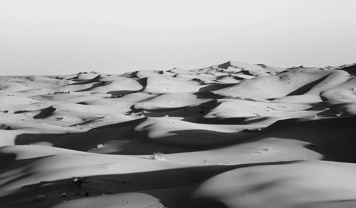 Pocztówka z Maroko Express 2015, Sahara, Merzouga, erg